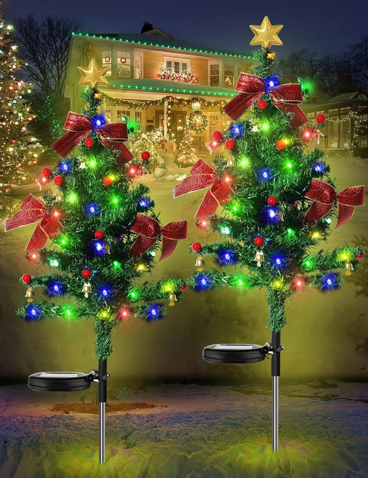 🔥Hot Sale 49%OFF-🎄Solar Christmas Trees Lights Outdoor Decoration Waterproof