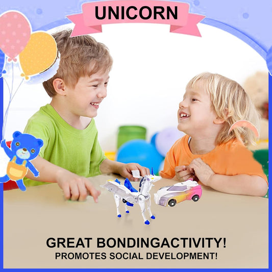 Hot Sale Two Car Transform Unicorn Toy