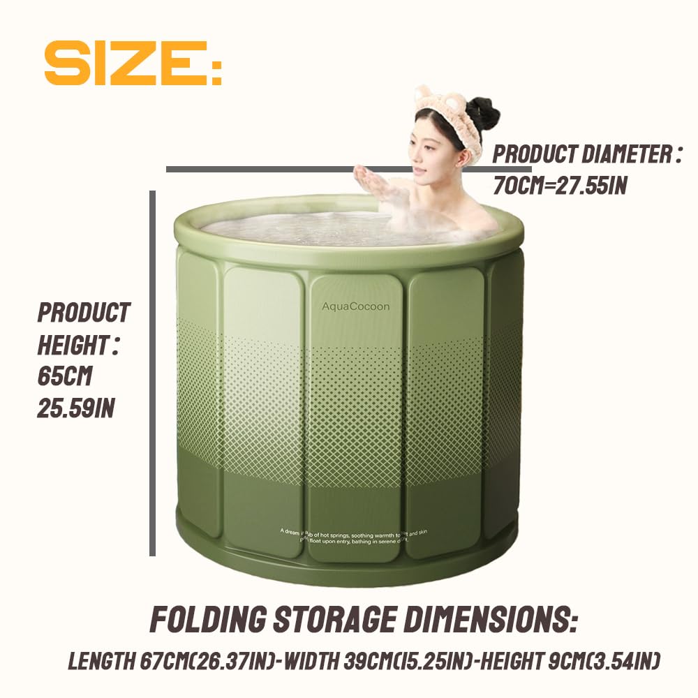 Portable Bathtub for Adults Cold Plunge Tub for Athletes