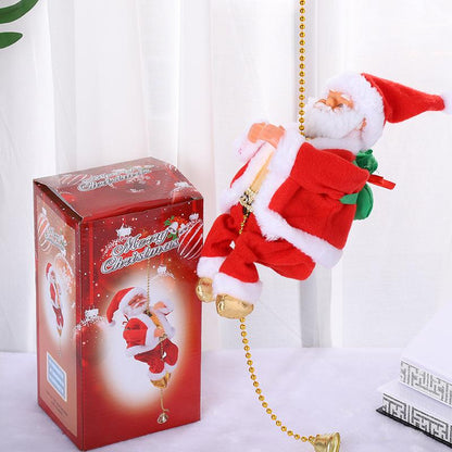 (🔥2024 BEST GIFT TO FAMILY🔥)Electric Climbing Santa Claus Musical Toys